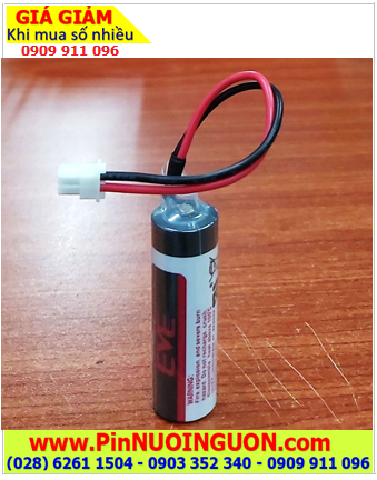 EVE ER14505 (ZẮC CẮM), Pin nuôi nguồn PLC EVE ER14505 lithium 3.6V AA 2700mAh chính hãng